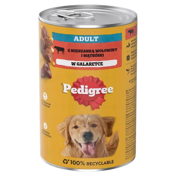 PEDIGREE Adult Wołowina w galaretce - mokra karma dla psa - 1200 g
