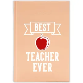 kalendarz-ksiazkowy-2026-best-teacher-ever-brzoskwiniowy-na-prezent-wzory