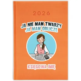 kalendarz-ksiazkowy-2026-nie-mam-twarzy-mam-oblicze-pomaranczowy-planer-wz