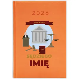 kalendarz-ksiazkowy-2026-kalendarz-sedziego-imie-pomaranczowy-prezent-wz