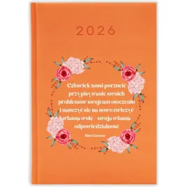 kalendarz-ksiazkowy-2026-cwiczyc-wlasna-role-pomaranczowy-na-prezent-wzory