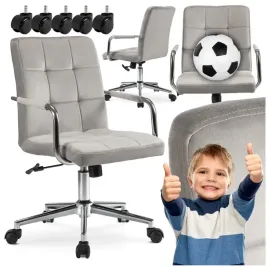 fotel-dla-dziecka-ergonomiczny-krzeslo-obrotowe-do-biurka-szary-astro
