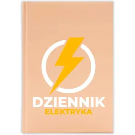 kalendarz-ksiazkowy-2026-dziennik-elektryka-brzoskwiniowy-na-prezent-wzory