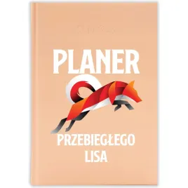 kalendarz-ksiazkowy-2026-planer-przebieglego-lisa-brzoskwiniowy-prezent-wz