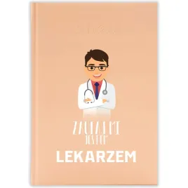 kalendarz-ksiazkowy-2026-zaufaj-mi-jestem-lekarzem-brzoskwiniowy-prezent-wz