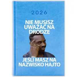 kalendarz-ksiazkowy-2026-nie-musisz-uwazac-na-drodze-prezent-terminarz-wz