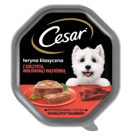 cesar-mokra-karma-dla-psa-wolowina-i-watrobka-w-terynie-tacka-150-g