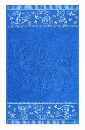 recznik-dla-dziecka-30x50-pieski-w-akcji-niebieski-bawelna