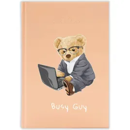 kalendarz-ksiazkowy-2026-busy-guy-brzoskwiniowy-planer-prezent-mix-wzorow