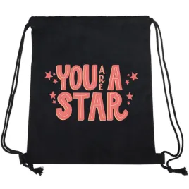 worek-plecak-czarny-smieszny-gadzet-na-prezent-dla-kobiet-you-are-star-wzor