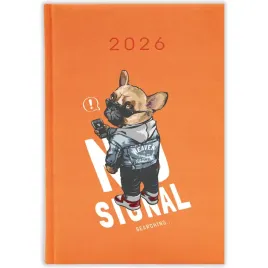 kalendarz-ksiazkowy-2026-no-signal-pomaranczowy-planer-prezent-mix-wzorow