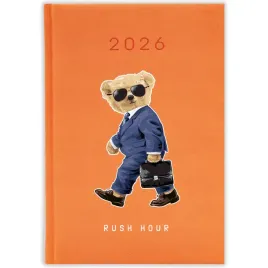 kalendarz-ksiazkowy-2026-rush-hour-pomaranczowy-planer-prezent-mix-wzorow