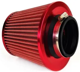 stozek-filtr-powietrza-sportowy-czerwony-adaptery