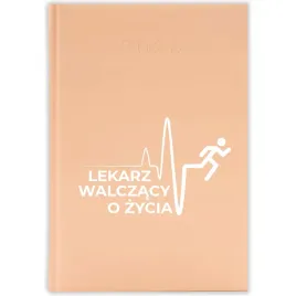 kalendarz-ksiazkowy-2026-lekarz-walczacy-o-zycie-brzoskwiniowy-prezent-wz