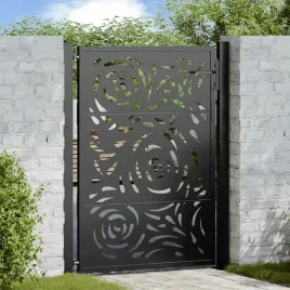 vidaxl-brama-ogrodowa-czarna-105x130-cm-stalowy-wzor-plomienia