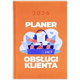 kalendarz-ksiazkowy-2026-planer-obslugi-klienta-pomaranczowy-prezent-wzory
