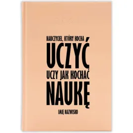 kalendarz-ksiazkowy-2026-nauczyciel-ktory-kocha-uczyc-brzoskwiniowy-wzory