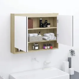 vidaxl-szafka-lazienkowa-z-lustrem-80x15x60-cm-mdf-biel-i-dab