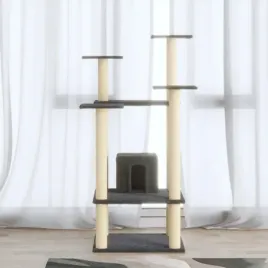 vidaxl-drapak-dla-kota-z-sizalowymi-slupkami-ciemnoszary-110-cm