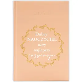 kalendarz-ksiazkowy-2026-nauczyciel-inspiruje-brzoskwiniowy-prezent-wzory