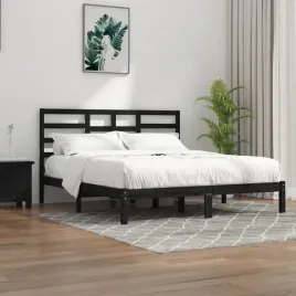 vidaxl-rama-lozka-czarna-lite-drewno-200-x-200-cm