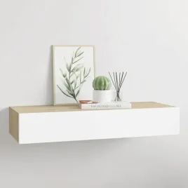vidaxl-polka-scienna-z-szuflada-dab-i-biel-60-x-235-x-10-cm-mdf