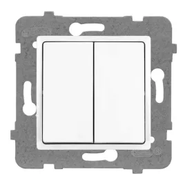 polmark-rosa-wylacznik-podwojny-bialy