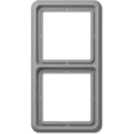 jung-2-x-ramka-oslona-szary-cd582gr
