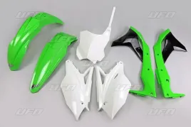 ufo-komplet-plastikow-kawasaki-kxf-250-17-kolor-oem-zielony-bialy-czarny