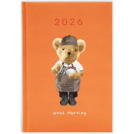 kalendarz-ksiazkowy-2026-good-morning-pomaranczowy-na-prezent-mix-wzoryorow