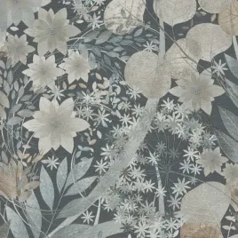 tapeta-scienna-kwiaty-kwiatki-ziola-boho-winylowa-na-flizelinie