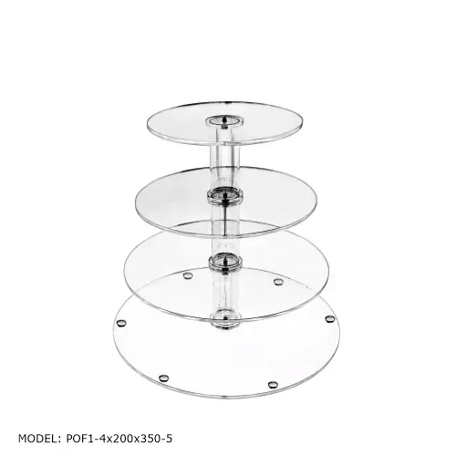 Patera 4 piętrowa STRONG z plexi 5mm Stelaż na Słodki Stół, Wesele, Bankiet