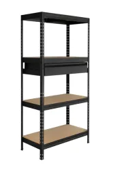 regal-metalowy-z-4-polkami-i-szuflada-cichy-domyk-180x90x45cm-czarny