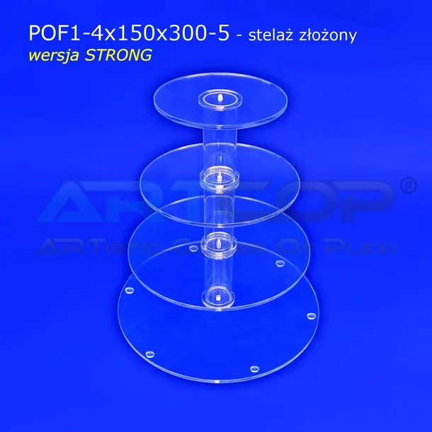patera-kolowa-4-pietrowa-strong-z-plexi-5mm-stelaz-na-slodki-stol-wesele-stan-nowy-srednica-30-cm