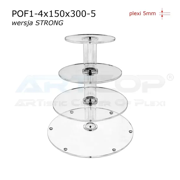 patera-kolowa-4-pietrowa-strong-z-plexi-5mm-stelaz-na-slodki-stol-wesele-marka-artcop-stan-nowy