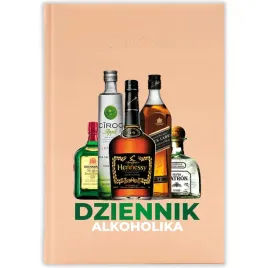kalendarz-ksiazkowy-2026-dziennik-alkoholika-brzoskwiniowy-na-prezent-wzory