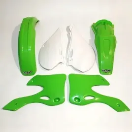 ufo-komplet-plastikow-kawasaki-kx-125-250-99-02-kolor-oem-zielony-bial