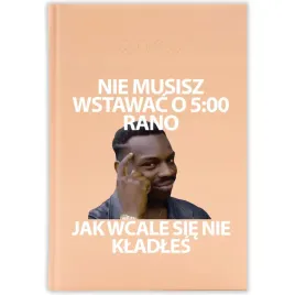 kalendarz-ksiazkowy-2026-nie-musisz-wstawac-rano-brzoskwiniowy-prezent-wz