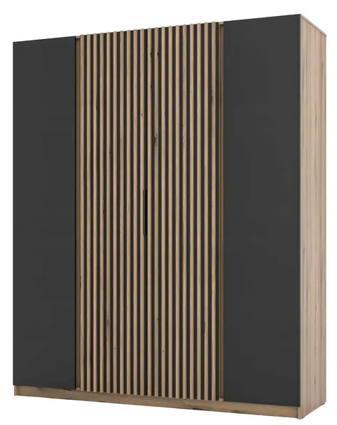 szafa-oceania-2f-2-lam-czarny-dab-evoke-wysokosc-mebla-239-cm