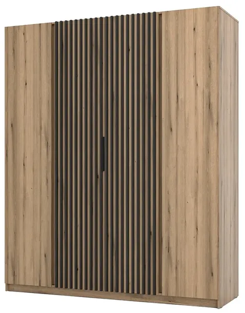 szafa-oceania-2f-2-lam-czarny-dab-evoke-material-metal