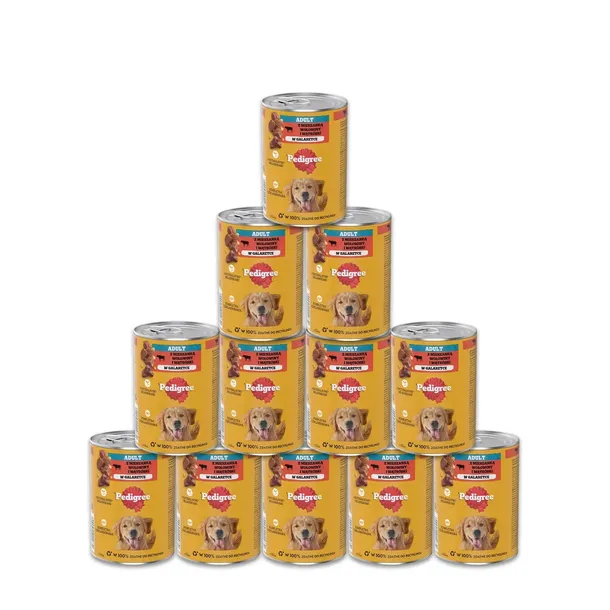 PEDIGREE Adult Wołowina w galaretce - mokra karma dla psa - 400 g