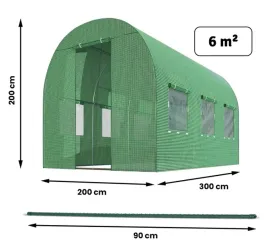 tunel-foliowy-ogrodowy-szklarnia-ogrodowa-2x3m-foliak-tyczki-6m2-zielony