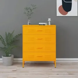 vidaxl-szafka-z-szufladami-musztardowa-80x35x1015-cm-stalowa