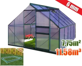 szklarnia-aluminiowa-z-poliweglanu-250x310cm-775m2-6mm-fundament-zielona
