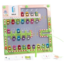 magnetyczna-gra-edukacyjna-montessori-parking-z-literkami-i-samochodzikami