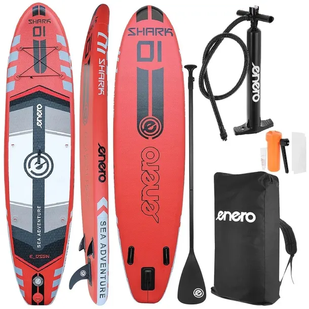 DESKA SUP DMUCHANA ENERO 320x76 SHARK Pompowana STAND UP PADDLE do pływania