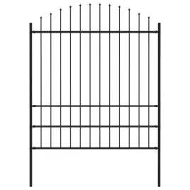 vidaxl-panel-ogrodzeniowy-z-grotami-stal-175-2-x-17-m-czarny