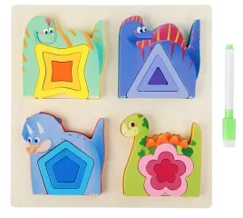 drewniana-ukladanka-z-zadaniami-mazakiem-puzzle-drewniane-dinozaury
