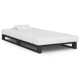 vidaxl-rama-lozka-z-palet-szara-lite-drewno-sosnowe-100-x-200-cm