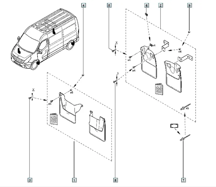 oryg-chlapacz-chlapacze-tyl-renault-master-iii-stan-opakowania-oryginalne
